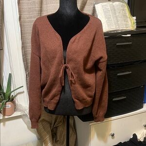 Women's Brown Sweater Cardigan